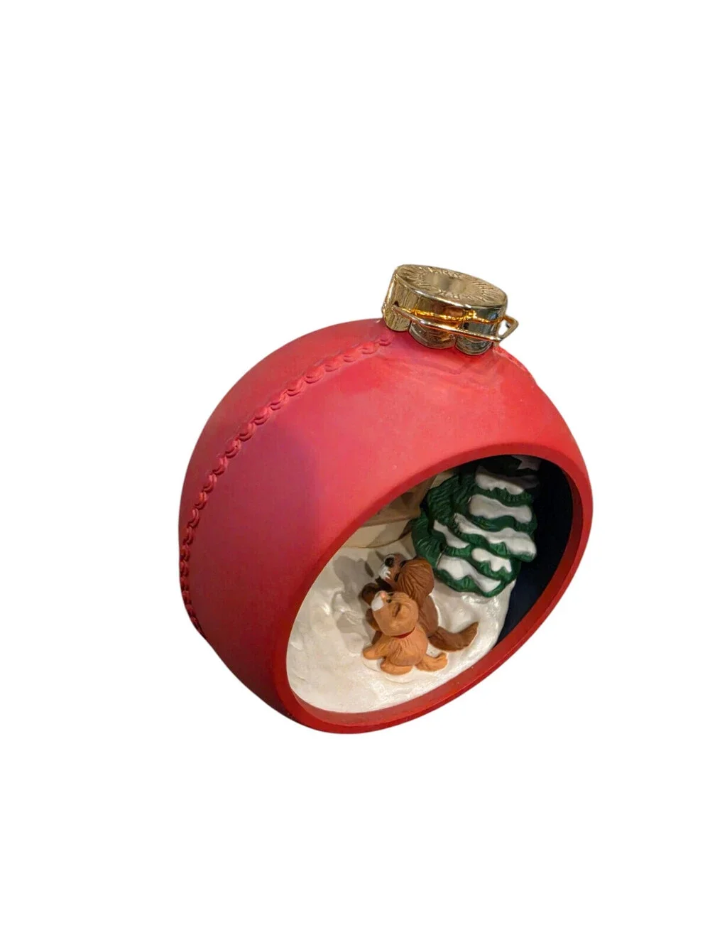 Vintage 1991 Hallmark Keepsake Holiday Glow Magic Light Christmas Ornament
